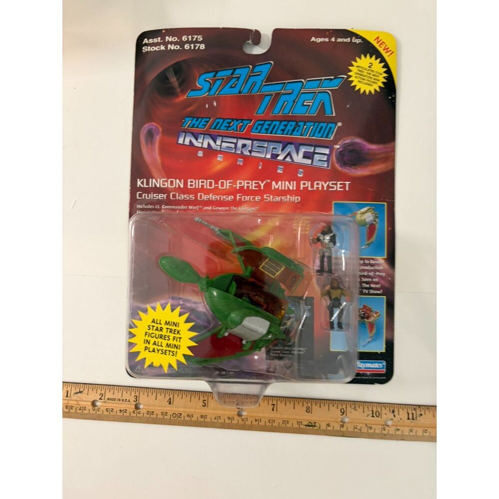 1994 playmates star trek the next generation innerspace Klingon Playset
